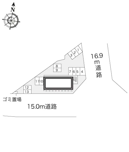 焼津市柳新屋　月極駐車場（LP）